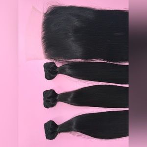 Human Hair Bundle and Closure